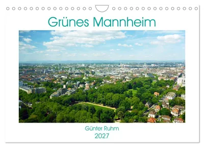 Immagine prodotto di Mannheim verde (calendario da parete 2027, formato DIN A4 orizzontale), calendario mensile CALVENDO