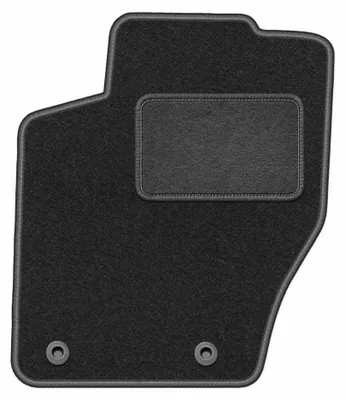 Productafbeelding van Velours bestuurdersmat voor Peugeot 307 2001-2009 (hatchback/stationwagen) – grafiet, op maat – Wielganizator LUX
