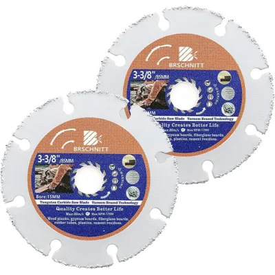 Image de Disque de tronçonnage pour meuleuse d'angle, 100 mm - Lot de 2, pour bois, plastique et stratifié