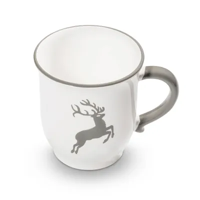 Produktbild von Gmundner Keramik Grauer Hirsch Schokotasse 0,3 Liter