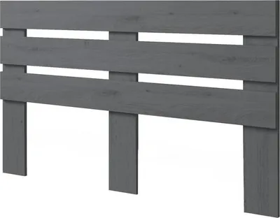Produktbild von Lermowood Bettkopfteil "Z1" 180x80cm Grau –Elegantes Kopfteil fürs Bett – stilvoll und bequem – verschiedene Größen & Farben - Massivholz Kiefer