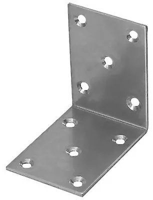 Produktbild von Edelstahl Winkelverbinder Lochwinkel Verbinder Holzverbinder Regalhalter Halter 70x70x50mm