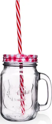 Obrázok produktu pre Pohár s viečkom a slamkou na nápoje, voda, limonáda