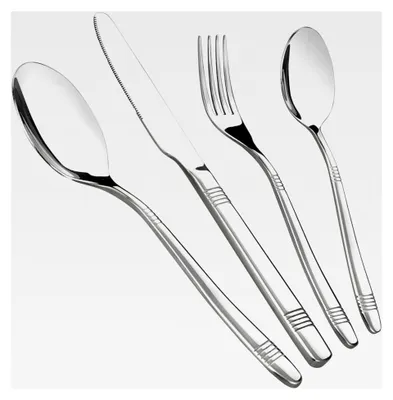 Produktbild von 32-teiliges Edelstahl-Besteckset für 8 Personen, rostfreies Besteck