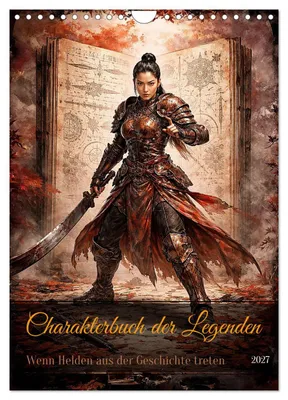 Produktbild von Charakterbuch der Legenden (Wandkalender 2027 DIN A4 hoch), CALVENDO Monatskalender