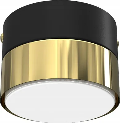 Obrázok produktu pre LED stropné svietidlo LOFT GX53, čierne a leštené zlaté