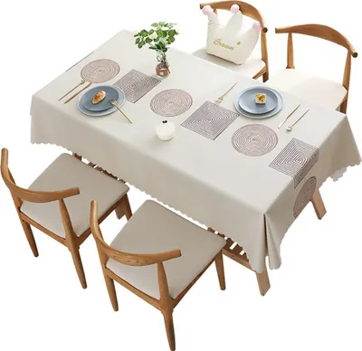 Produktbild von Tischdecke,Boho Wasserdichte£¬120*180cm£¬Abwaschbar Rechteck Baumwolle Tischabdeckung Gartentischdecke