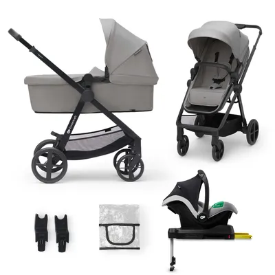 Obrázok produktu pre Kinderkraft NEWLY kočík 4v1 do 22 kg s vaničkou 2v1 a autosedačkou sivá