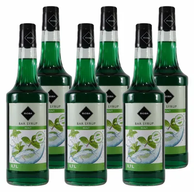 Produktbild von Rioba Mint (Minze) Syrup (6 x 0,7L)