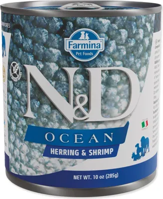 Image de N&D DOG OCEAN Adultes Harengs et Crevettes 285g