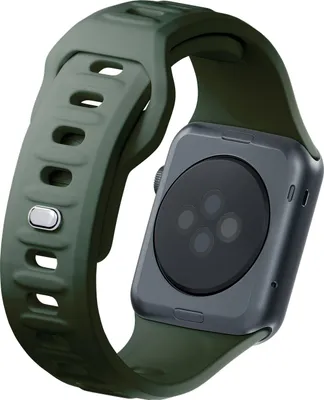 Imagen del producto de 3MK 5903108565745, Correa para reloj, Apple, Series 1/2/3/4/5/6/7/8/9/SE/Ultra, Silicona, Acero inoxidable, Verde, 42/44/45/49 mm