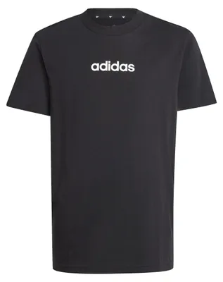 Produktbild von adidas Uni Kinder Essentials Linear Logo Shirt, Black/White, 15-16 Years