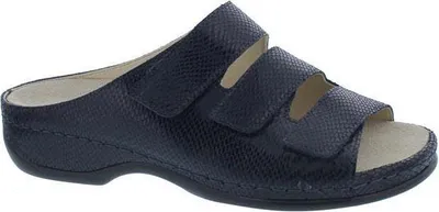 Produktbild von Berkemann Franziska, Pantolette, dunkelblau / shiny, Leder, Weite E-H, Wechselfußbett 1007-360 40