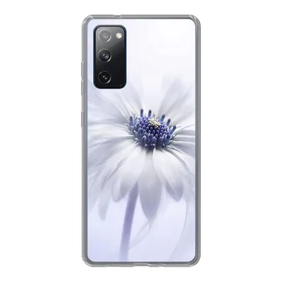 Produktbild von MuchoWow® Handyhülle Schutzhülle Hülle für Samsung Galaxy S20 FE Blume - Abstrakt - Weiß Silikon Softcase Handy Hülle - Abdeckung