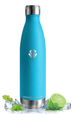Thermosflasche 0,75 l, Edelstahl, BPA-frei, auslaufsicher, himmelblau