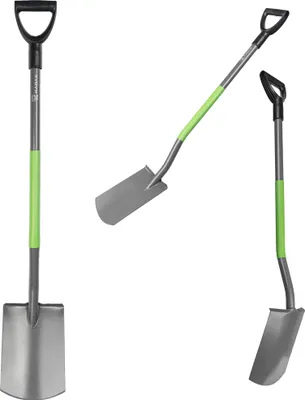 Produktbild von KADAX Schaufel Spaten Gerade 120cm Metall Garten Ergonomisch Solide