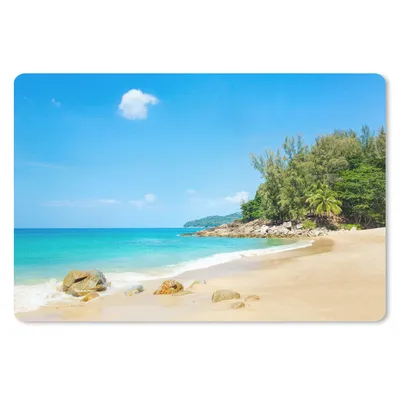 Produktbild von MuchoWow® Mauspad Mousepad Strand - Meer - Pflanzen - Tropisch 27x18 cm - Mousepads - Maus Mat - Pad - Mausunterlage - Büroartikel - Desk Matten