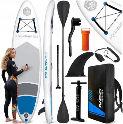 Obrázok produktu pre Doska Sup Aquasurf 320X84X15 Cm Neosport - Ideálna Pre Voľný Čas A Tréning
