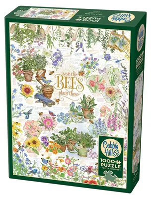 Imagen del producto de Cobble Hill, "Salven a las abejas", 1000 unidades, Flora y fauna