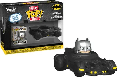 Image de Figurine Funko POP Bitty Batman 88 Batman with Batmobile