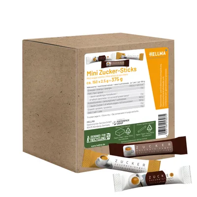 Obrázek produktu pro Hellma Mini cukrové tyčinky 60125300 150x25g