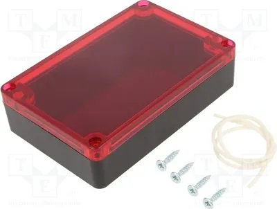 Imagen del producto de 1 x Carcasa: universal. Dimensiones: Y: 135 mm, X: 90 mm, Z: 35 mm. Color: . Grado de protección: IP65. Modelo: KM-178BKTRR. Universal