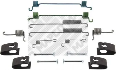 Produktbild von MAPCO Zubehörsatz Bremsbacken 9701 Hinten für FORD Escort VI Cabrio (ALL)