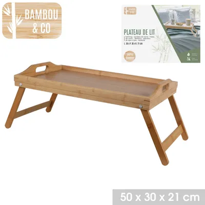 Produktbild von Serviertablett aus Bambus 50x30x21cm