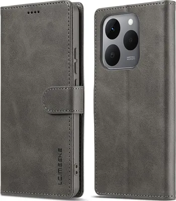 Immagine prodotto di Custodia per Xiaomi 15T Custodia flip in pelle con chiusura magnetica e supporto, custodia protettiva Grigio