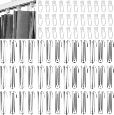 Produktbild von Gardinenhaken 100 Stück, Metall, für Fensterdekoration