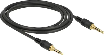 Produktbild von DeLOCK 85598, 3.5mm, Männlich, 3.5mm, Männlich, 2 m, Schwarz