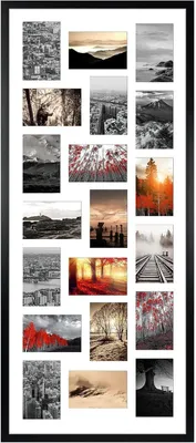Immagine prodotto di Portafoto multiplo per 20 foto da 10x15 cm - Alluminio nero