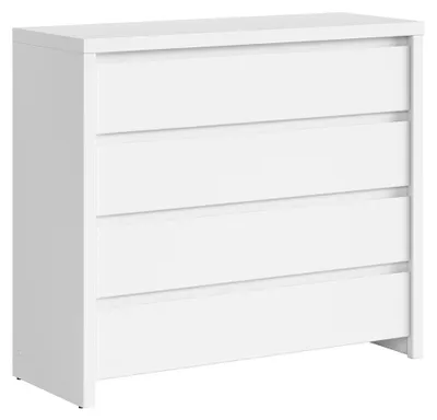 Produktbild von Kommode Soren mit 4 Schubladen, Weiß matt, 92cm