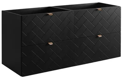 Produktbild von RODAN | Waschbeckunterschrank 120 cm - Schwarz Matt - Badezimmerschränke - Badmöbel - Waschbecken Unterschränke - Ohne Platte
