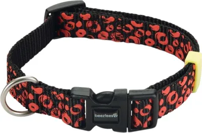 Produktbild von Beeztees Scribbles - Hundehalsband - schwarz - 26-40 cm