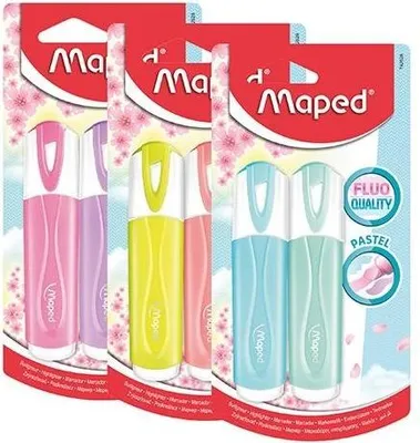 Obrázok produktu pre MAPED 2 blistrové pastelové zvýrazňovače
