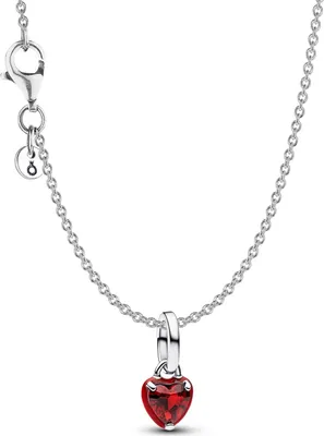 Pandora 21531 Damenhalskette Geschenk-Set Silber Rotes Chakra Herz 1