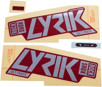 Produktbild von RockShox Dekor Set Rockshox Lyrik Ult Polar F. Rot