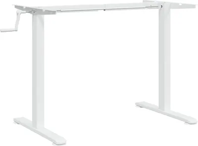 Obrázok produktu pre Rám stola na státie biely (94-135)x60x(70-114) cm oceľ