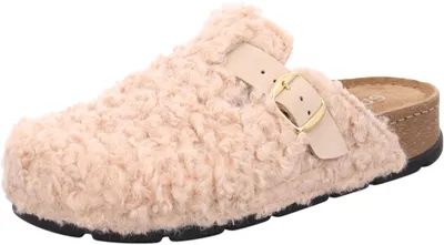 Produktbild von Rohde Damen Pantoffel Plüsch Clog mit Memoryfoam & Korkoptik D.Soave 6017, Größe:41 EU, Farbe:Beige