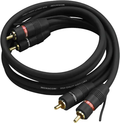 Produktbild von MONACOR AC-500/SW Hochwertige Stereo-Audio-Verbindungskabel