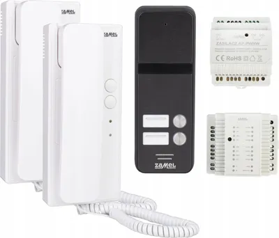 Image de Interphone pour deux familles, portail et portillon AS-102A Kit pour deux familles