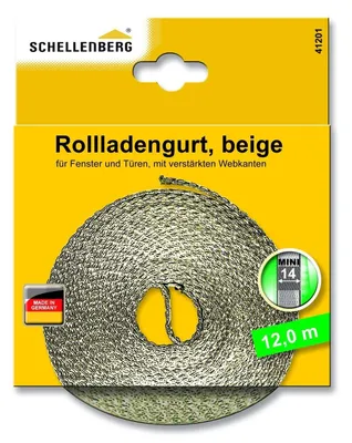 Produktbild von Schellenberg Rollladengurt beige Breite 14 mm - Länge 12 m