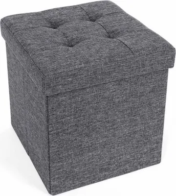 Obrázek produktu pro SONGMICS skládací taburet 38×38×38 cm, tmavě šedý, 40 l