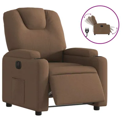Produktbild von vidaXL Relaxsessel Elektrisch Braun Stoff