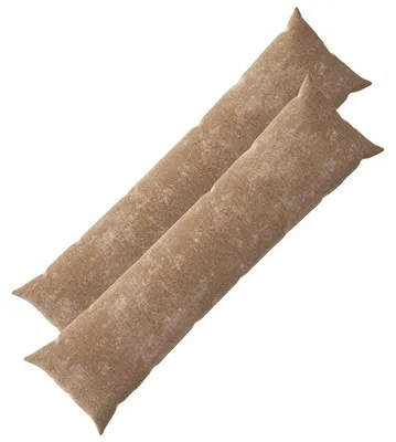 Image de vidaXL, 2 housses de coussin, HEERLEN, marron, 40 x 145 cm, tissu en velours