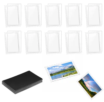 10er Set DIY Kühlschrankmagnete aus Acryl, transparent