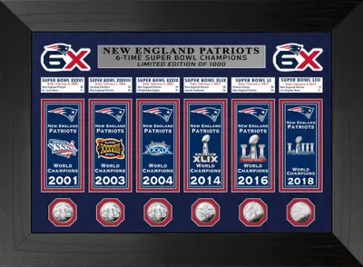 Produktbild von New England Patriots Super Bowl Deluxe Gold Coin Banner Bild
