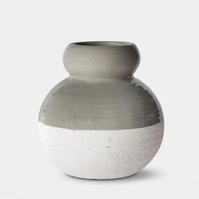 Produktbild von Dekorative Keramikvase in Steinoptik Itria