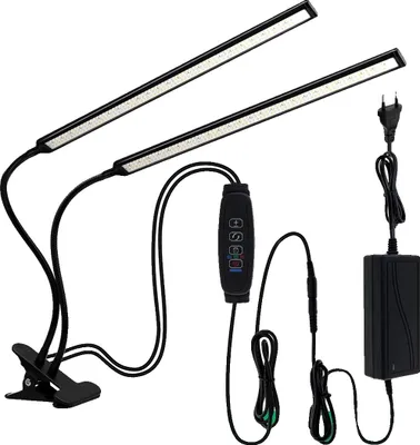 Image de Lampe de culture, fixation par clip, col de cygne flexible, 60 W